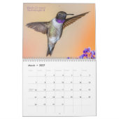 西ハミングバード2020 カレンダー (3月 2027)