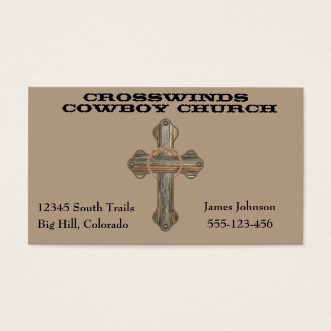 西バーンドウッドクロスとロープ (正面)