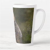 西バーンフクロウミグンド水絵画彩画  カフェラテマグ (右)