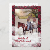 西ヒルズ牧場で7とノカミスの冬 招待状 (正面/裏面)