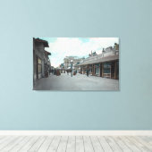 西ビューからパイクロンビーチ, CA キャンバスプリント (インサイチュ (ウッドフロア))