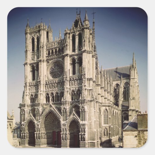 西ファサードのビュー, c.1220-70 スクエアシール (正面)