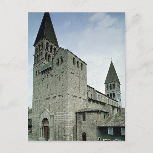 西ファサードの眺め、10-11世紀 ポストカード (正面)