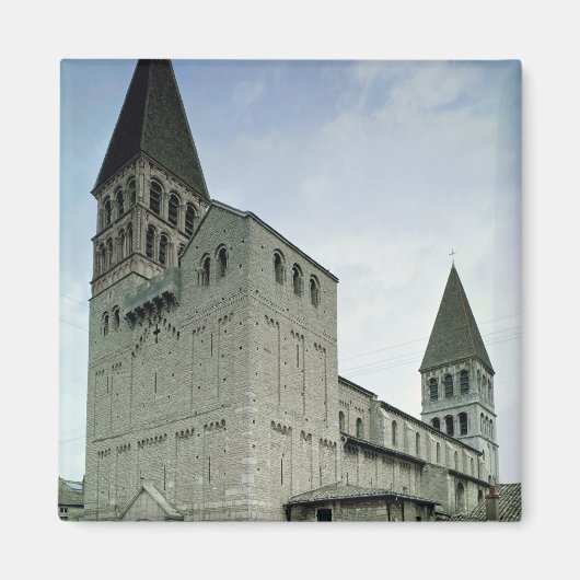 西ファサードの眺め、10-11世紀 マグネット (正面)