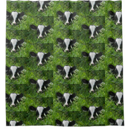 西ファームランチホルスタインカーフイングラス シャワーカーテン