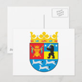 西フィンランドの紋章 ポストカード (正面/裏面)