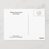 西フェンスリザード ポストカード (裏面)