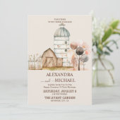 西フォーマル方結婚の 招待状 (スタンド正面)