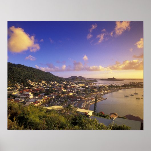 西フランスのカリブのインディ、セント・マーチン。 ポスター (正面)