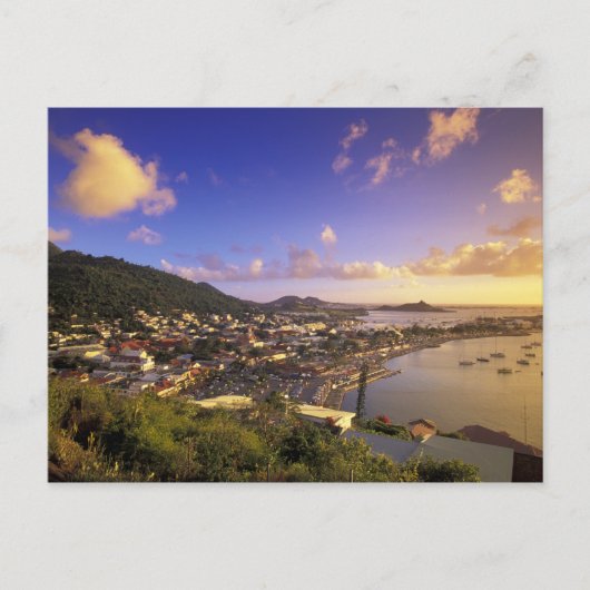 西フランスのカリブのインディ、セント・マーチン。 ポストカード (正面)