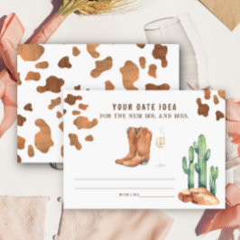 西ブライダルシャワー日付ナイトアイディア日付jar エンクロージャーカード