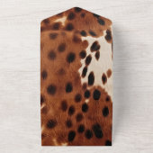 西ブラウンブラックカウボーイコウィド オールインワン招待状 (外側)