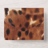 西ブラウンブラックカウボーイコウィド オールインワン招待状 (裏面)