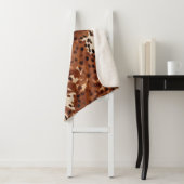 西ブラウンブラックカウボーイコウィド シェルパブランケット (インサイチュ)