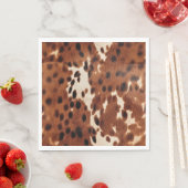 西ブラウンブラックカウボーイコウィド スタンダードランチョンナプキン (インサイチュ)