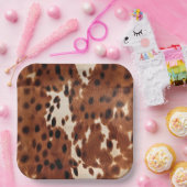 西ブラウンブラックカウボーイコウィド ペーパープレート (パーティー)