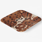 西ブラウンブラックカウボーイコウィド ペーパープレート (傾斜あり)