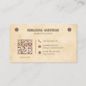 西ブラウンQRコード南 名刺 (裏面)