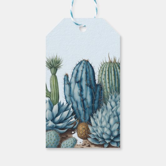 西ブルースモールカウボーイロデオボーイベビーシャワー ギフトタグ (裏面)