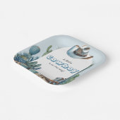 西ブルースモールカウボーイロデオボーイベビーシャワー ペーパープレート (傾斜あり)