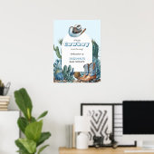 西ブルースモールカウボーイロデオボーイベビーシャワー ポスター (ホームオフィス)