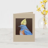 西ブルーバードカードをガベ カード (黄色い花)