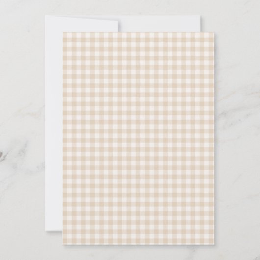 西ブルーブラウンクロザーラインカウボーイベビーシャワー 招待状 (裏面)