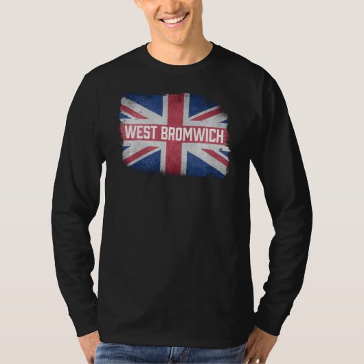 西ブロムウィッチ統一された王国イギリス国旗Uk南アフリカ Tシャツ (正面)