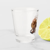 西ブーツのカウボーイハットに乗るカウボーイ ショットグラス (左)