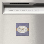 西ベルト及びデニム上のバックルハッピーバースデー マグネット (インサイチュ (食洗機))