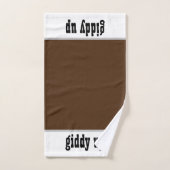 西ホースをテーマにした バスタオルセット (ハンドタオル)