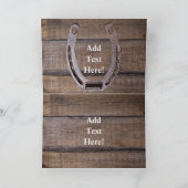 西ホースカウボーイハットラッソーひまわりの花に注意Ca ノートカード (内部)