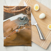 西ホースカウボーイハットラッソーひまわり花 キッチンタオル (四つ折り)