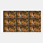 西ホースカウボーイハットラッソーひまわり花 ラベル (シート)