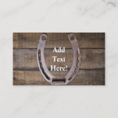 西ホースカウボーイハットラッソーひまわり花 名刺 (裏面)