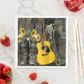 西ホースカウボーイブーツギターサンフラワー (インサイチュ)