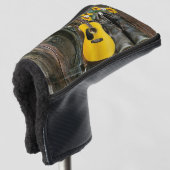 西ホースカウボーイブーツギターサンフラワー ゴルフヘッドカバー (3/4 正面)