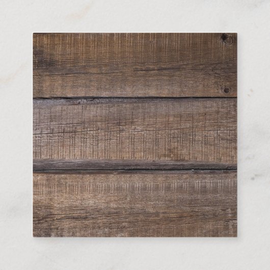 西ホースカウボーイブーツギターサンフラワー スクエア名刺 (裏面)