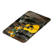 西ホースカウボーイブーツギターサンフラワー マグネット (左側)