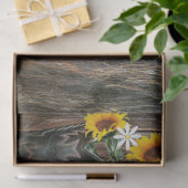 西ホースカウボーイブーツギターサンフラワー 薄葉紙 (ギフト)