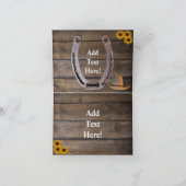 西ホースシューカウボーイハットラッソー サンキューカード (内部)