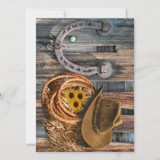 西ホースシューカウボーイハットラッソー セーブザデート (正面)