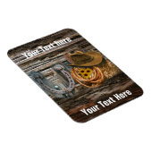 西ホースシューカウボーイハットラッソー マグネット (右側)