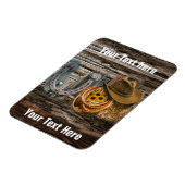 西ホースシューカウボーイハットラッソー マグネット (左側)