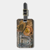 西ホースシューカウボーイハットラッソー ラゲッジタグ (正面縦)