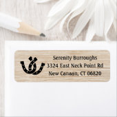 西ホースシューカントリーウッド素朴ズ結婚 ラベル (インサイチュ)