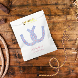 西ホースシューピンクブルーコケットバッグ フェイバーバッグ