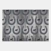 西ホースランチホースシューズ&グレーウッドプランクス ラッピングペーパーシート (正面2)