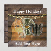 西ホース馬蹄車の車カウボーイブーツ シーズンカード (正面/裏面)