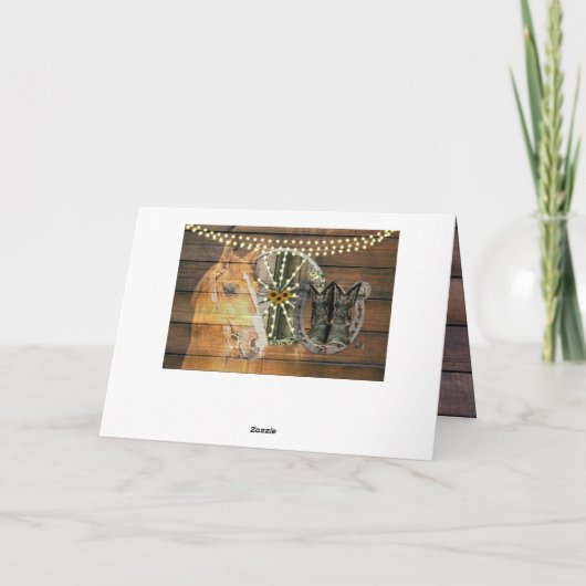 西ホース馬蹄車の車カウボーイブーツ シーズンカード (裏面)